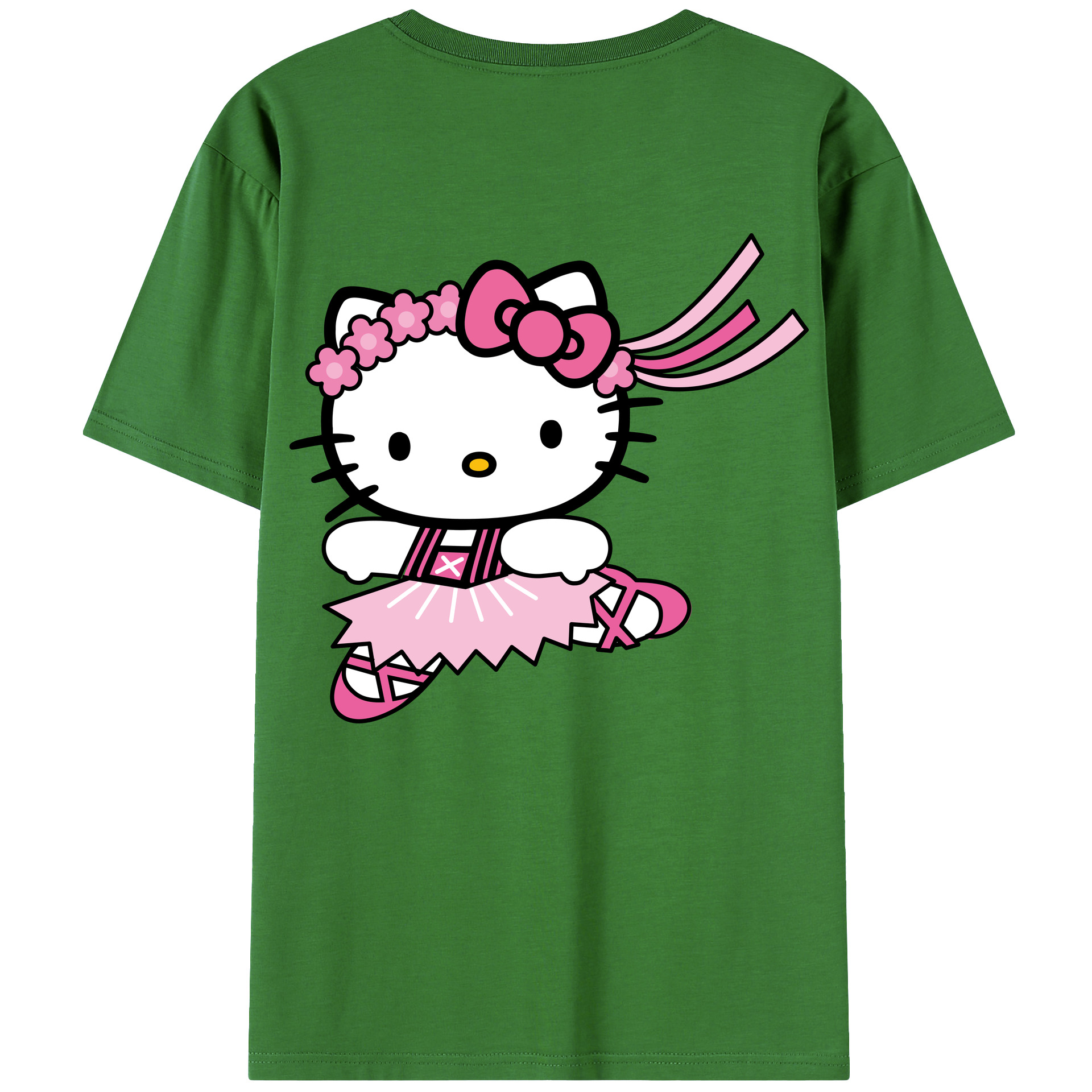 （画像用） Hello Kitty ハローキティ レディース半袖Tシャツ(バックプリント)